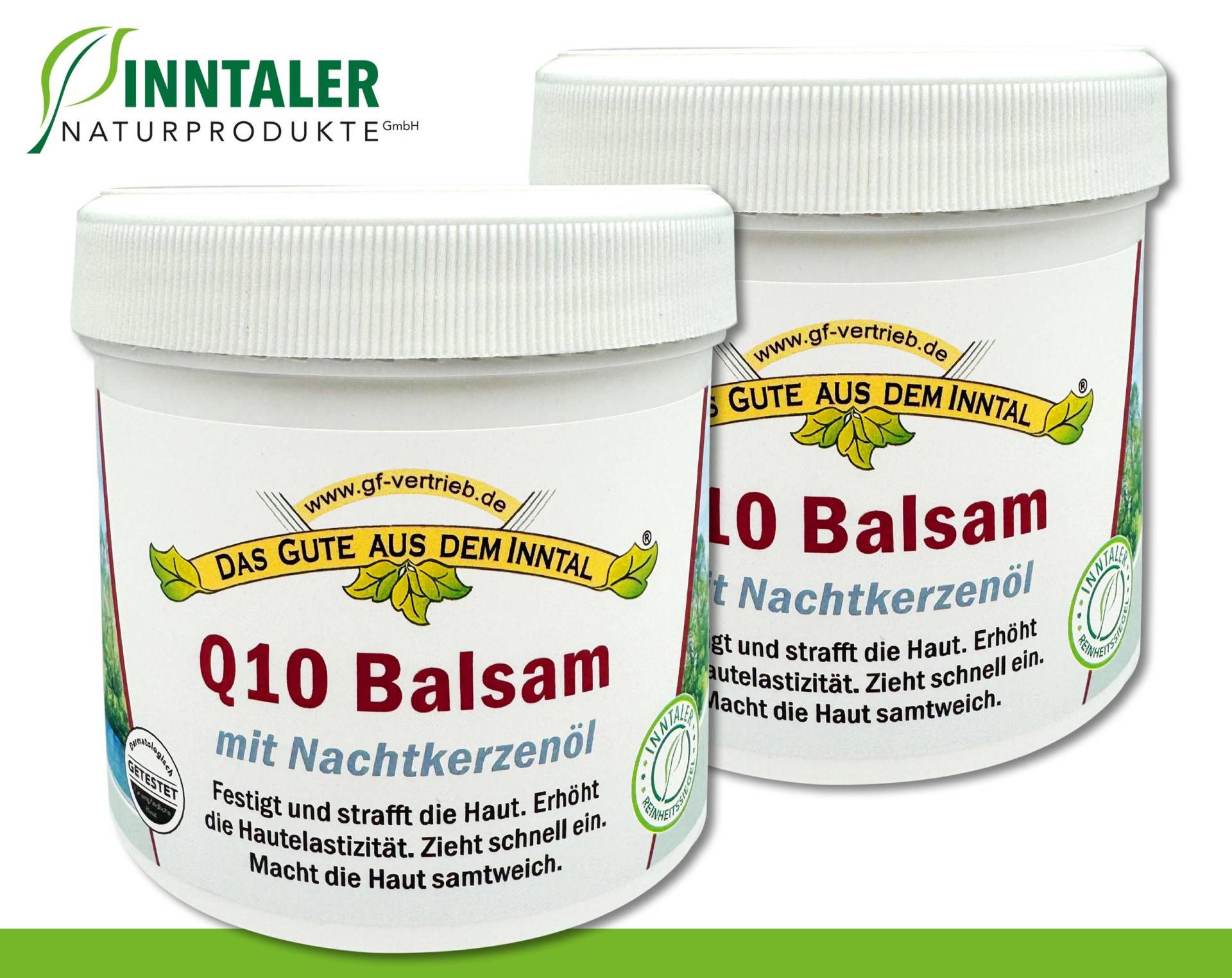 2 X 200 Ml Q10 Balsam Mit Nachtkerzenöl Zieht Schnell Ein Strafft Kräftigt Inntaler Naturprodukte von WohnkultDeko