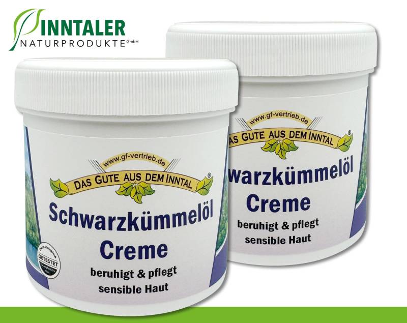 2 X 200 Ml Schwarzkümmelöl Creme Beruhigt Und Pflegt Sensible Haut Inntaler Naturprodukte von WohnkultDeko