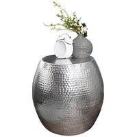 WOHNLING Beistelltisch Aluminium silber 42,0 x 42,0 x 42,0 cm von Wohnling