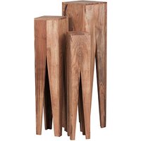 WOHNLING Beistelltische-Set Massivholz akazie von Wohnling