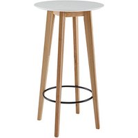 WOHNLING Bistrotisch weiß 60,0 x 60,0 x 110,0 cm von Wohnling