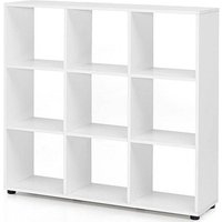 WOHNLING Bücherregal weiß 108,0 x 29,0 x 104,0 cm von Wohnling