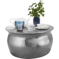 WOHNLING Couchtisch Aluminium silber 60,0 x 60,0 x 30,5 cm von Wohnling