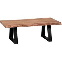 WOHNLING Couchtisch Massivholz akazie 115,0 x 60,0 x 40,0 cm von Wohnling