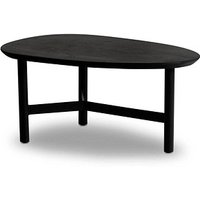 WOHNLING Couchtisch Massivholz schwarz 86,0 x 50,0 x 37,0 cm von Wohnling