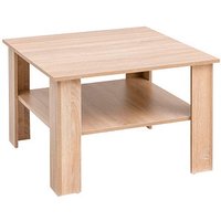 WOHNLING Couchtisch sonoma-eiche 60,0 x 60,0 x 42,0 cm von Wohnling