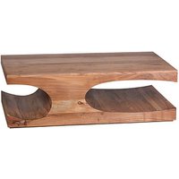 WOHNLING Couchtisch Massivholz akazie 118,0 x 70,0 x 38,0 cm von Wohnling