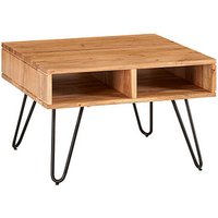 WOHNLING Couchtisch Massivholz akazie 60,0 x 60,0 x 40,0 cm von Wohnling