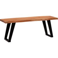 WOHNLING Couchtisch Massivholz braun 120,0 x 60,0 x 46,0 cm von Wohnling