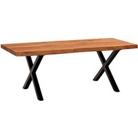 WOHNLING Couchtisch Massivholz braun 120,0 x 60,0 x 46,0 cm von Wohnling