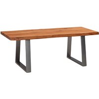 WOHNLING Couchtisch Massivholz braun 120,0 x 60,0 x 46,0 cm von Wohnling