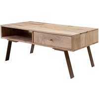 WOHNLING Couchtisch Massivholz mango 95,0 x 50,0 x 42,0 cm von Wohnling