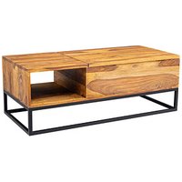 WOHNLING Couchtisch Massivholz sheesham 110,0 x 50,0 x 40,0 cm von Wohnling