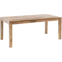 WOHNLING Esstisch braun rechteckig, 4-Fuß-Gestell braun, 120,0 x 70,0 x 76,0 cm von Wohnling