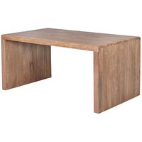 WOHNLING Schreibtisch akazie rechteckig, Wangen-Gestell braun 160,0 x 80,0 cm von Wohnling