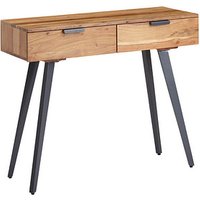 WOHNLING Schreibtisch braun rechteckig, 4-Fuß-Gestell braun 90,0 x 36,0 cm von Wohnling