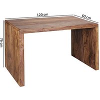 WOHNLING Schreibtisch braun rechteckig, Wangen-Gestell braun 120,0 x 60,0 cm von Wohnling