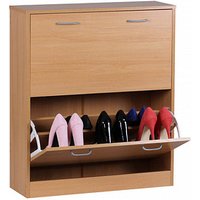 WOHNLING Schuhschrank, WL1.173 buche 2 Fachböden 75,0 x 24,0 x 87,0 cm von Wohnling