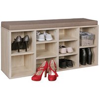 WOHNLING Schuhschrank, WL5.187 sonoma-eiche 6 Fachböden 103,5 x 30,0 x 53,0 cm von Wohnling