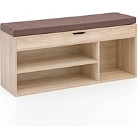 WOHNLING Schuhschrank, WL5.344 sonoma-eiche 1 Fachboden 104,0 x 32,0 x 51,0 cm von Wohnling