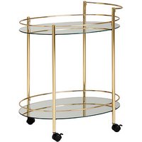 WOHNLING Servierwagen gold 67,0 x 46,0 x 79,0 cm von Wohnling