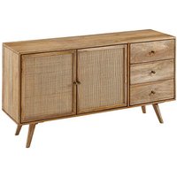 WOHNLING Sideboard, WL6.159 mango 140,0 x 40,0 x 75,0 cm von Wohnling