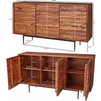 WOHNLING Sideboard Sideboard 150 cm sheesham, WL5.635 sheesham 150,0 x 41,0 x 81,0 cm von Wohnling