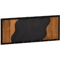 WOHNLING Wandgarderobe WL6.772 anthrazit Holz 13 Haken 80,0 x 36,0 cm von Wohnling