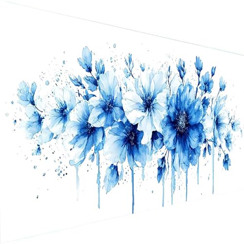 Malen Nach Zahlen Erwachsene, Blume Malen Nach Zahlen Kinder Bastelset Erwachsene, DIY Graffiti mit Pinseln und Acrylfarben Handgemalt Ölgemälde Leinwand für Home Decor, Ohne Rahmen (60x30cm) B-U von Wohoaqig