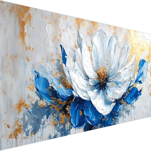 Malen Nach Zahlen Erwachsene, Blume Malen Nach Zahlen Kinder Bastelset Erwachsene, DIY Graffiti mit Pinseln und Acrylfarben Handgemalt Ölgemälde Leinwand für Home Decor, Ohne Rahmen (90x180cm) W-7 von Wohoaqig