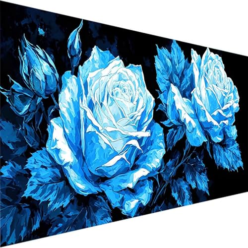 Malen Nach Zahlen Erwachsene, Blume Malen Nach Zahlen Kinder Bastelset Erwachsene, DIY Laub mit Pinseln und Acrylfarben Handgemalt Ölgemälde Leinwand für Home Wand Decor, Ohne Rahmen (90x180cm) L-U von Wohoaqig