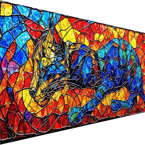 Malen Nach Zahlen Erwachsene Abstrakt, Malen Nach Zahlen ab 5 6 7 Jahre Mädchen, Malen Nach Zahlen für Kinder Ohne Rahmen mit 3 Pinsel und Acrylfarben, für Geschenke und Home Deko (90x180cm)Tier O-9 von Wohoaqig