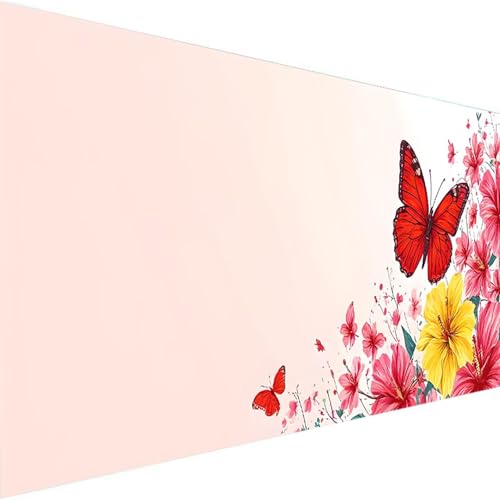 Malen Nach Zahlen Erwachsene Schmetterling - Anfänger - Knitterfreie Leinwand, Pinsels Und Acrylfarbe - DIY Handgemalt Ölgemälde Kit Als Geschenk (100x200cm) Malen Nach Zahlen Blume (Ohne Rahmen) H-9 von Wohoaqig