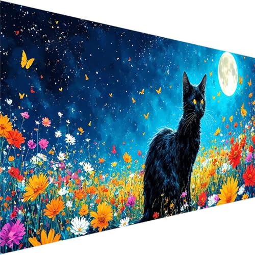 Malen Nach Zahlen ab 5 6 7 Jahre Mädchen Ohne Rahmen - Tier Malen Nach Zahlen Erwachsene, Malen Nach Zahlen für Kinder Acrylfarben mit als Home Dekor Geschenk, Malen-Nach-Zahlen (50x100cm) Blume X-T von Wohoaqig