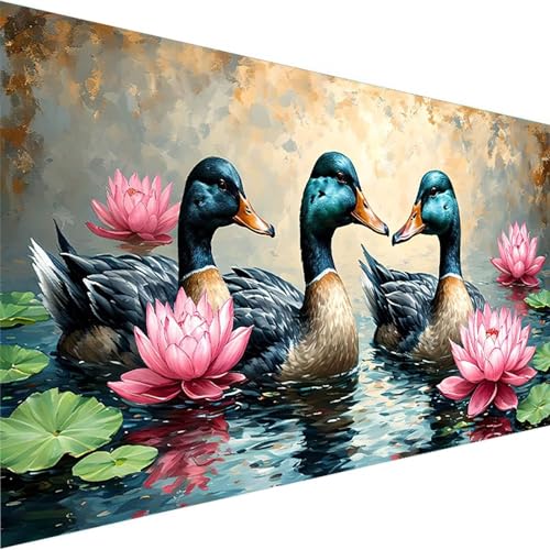 Malen Nach Zahlen ab 5 6 7 Jahre Mädchen Ohne Rahmen - Tier Malen Nach Zahlen Erwachsene, Malen Nach Zahlen für Kinder Acrylfarben mit als Home Dekor Geschenk, Malen-Nach-Zahlen (50x100cm) Blume X-V von Wohoaqig