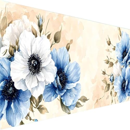 Malen nach Zahlen Erwachsene Blume, Malen Nach Zahlen Laub DIY Handgemalt Ölgemälde Kit - (50x100cm), Paint by Numbers Adult Mit 3 - Pinseln und Acrylfarbe knitterfreie leinwand Kit (Ohne Rahmen) J-2 von Wohoaqig