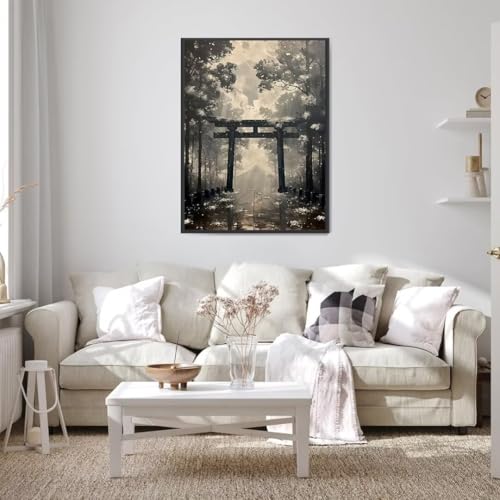 5D Diamond Painting Blume, Diamond Painting Bilder See mit Diamond Painting Zubehör, DIY Eckige Full Drill Crystal Art Basteln Erwachsene, Zuhause Wanddekoration, Geschenke für Frauen 40x50 cm d-S von Wohoaqio