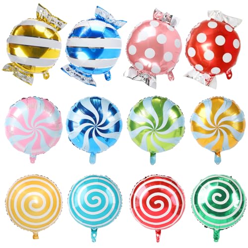 Folienballon Candy, Luftballons Süßigkeiten, Helium Ballons Bonbon, Candy Bar Deko, für Kinder Geburtstag Sommer Ice Cream Weihnachten Party Dekoration Folienballon Candy, Luftballons Süßigkeiten, Helium Ballons Bonbon, Candy Bar Deko, für Kinder Geburtstag Sommer Ice Cream Weihnachten Party Dekoration von Wolkstello