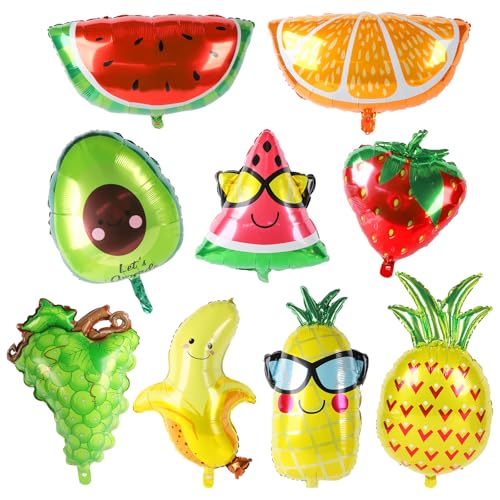 Hawaii Ballons, Folienballon Obst, Luftballons Sommerfest, Luftballons Erdbeere Ananas Wassermelone, Frucht Deko für Geburtstag Sommer Tropical Aloha Strandparty Party Hawaii Ballons, Folienballon Obst, Luftballons Sommerfest, Luftballons Erdbeere Ananas Wassermelone, Frucht Deko für Geburtstag Sommer Tropical Aloha Strandparty Party von Wolkstello
