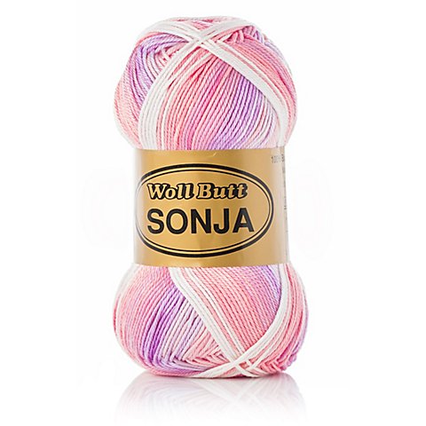 Woll Butt Baumwollgarn Sonja, rosé batik color von Woll Butt