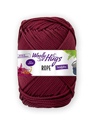 Wolly Hugs Rope 200g 38 - Bordeaux: Taschengarn, Garn, Baumwolle von Wolly Hugs