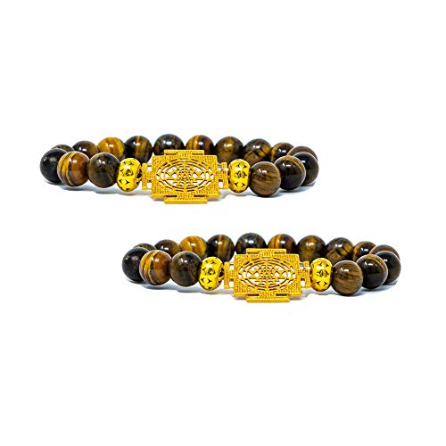 Wonder Care- Chakra Armbänder Buddha Echte Rudraksha Perlen Armband Lava Armbänder Rudraksha Armband (2 pro Packung) von Wonder Care