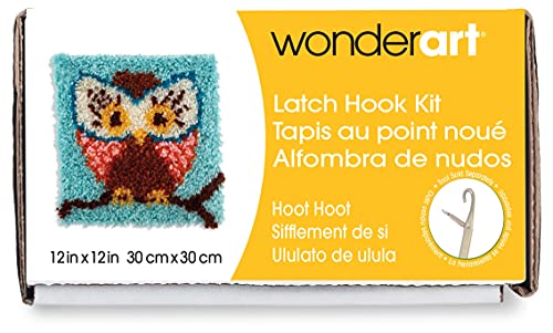 wonderart, Leinen Acryl, Hoot, 30,5 x 30,5 cm von wonderart