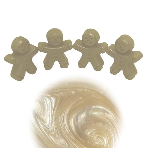 WonderWax Lebkuchenmännchen 4er Set Wachsmelt Duftwachs Raumduft für Duftlampen Soja Wachs Melts Duftmelt Aroma Wellnes Kerzen Wärmer Geröstete Marshmallows von WonderWax