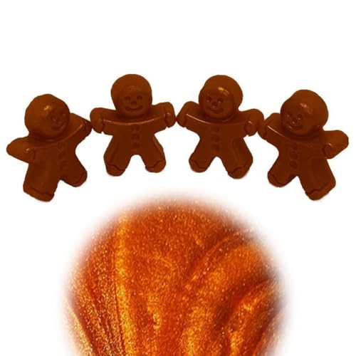 WonderWax Lebkuchenmännchen 4er Set Wachsmelt Duftwachs Raumduft für Duftlampen Soja Wachs Melts Duftmelt Aroma Wellnes Kerzen Wärmer Lebkuchen von WonderWax