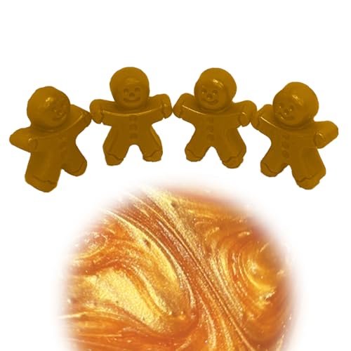 WonderWax Lebkuchenmännchen 4er Set Wachsmelt Duftwachs Raumduft für Duftlampen Soja Wachs Melts Duftmelt Aroma Wellnes Kerzen Wärmer Marzipan von WonderWax