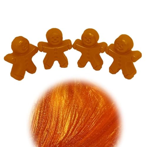 WonderWax Lebkuchenmännchen 4er Set Wachsmelt Duftwachs Raumduft für Duftlampen Soja Wachs Melts Duftmelt Aroma Wellnes Kerzen Wärmer Sommerpunsch von WonderWax