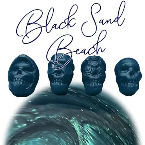 WonderWax Mini Totenköpfe 8er Set Black Sand & Beach Wachsmelt Duftwachs Raumduft für Duftlampen Soja Wachs Melts Duftmelt Aroma Wellnes Kerzen Wärmer Wax Tarts von WonderWax