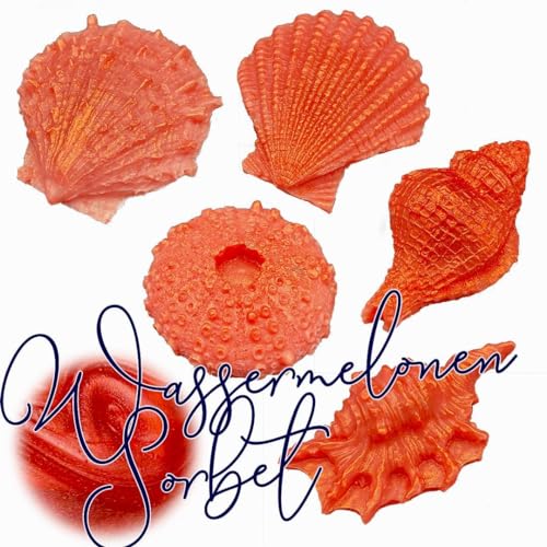 WonderWax Muschel Set Wassermelonensorbet Wachsmelt Duftwachs Raumduft für Duftlampen Soja Wachs Melts Duftmelt Aroma Wellnes Kerzen Wärmer Wax Tarts von WonderWax