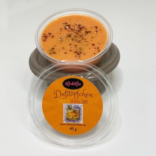 WonderWax Standard Duft Töpfchen | Spicy Vanille Orange Zimt | Duftwachs Raumduft für Duftlampen | Duftkessel aus Soja Wachs |Wax Melts | Aroma Duftmelt | Tart von WonderWax